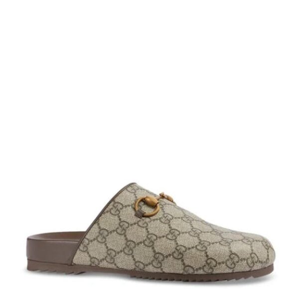 New Gucci GG Supreme Horsebit Mules - Size 38 - Picture 2 of 7